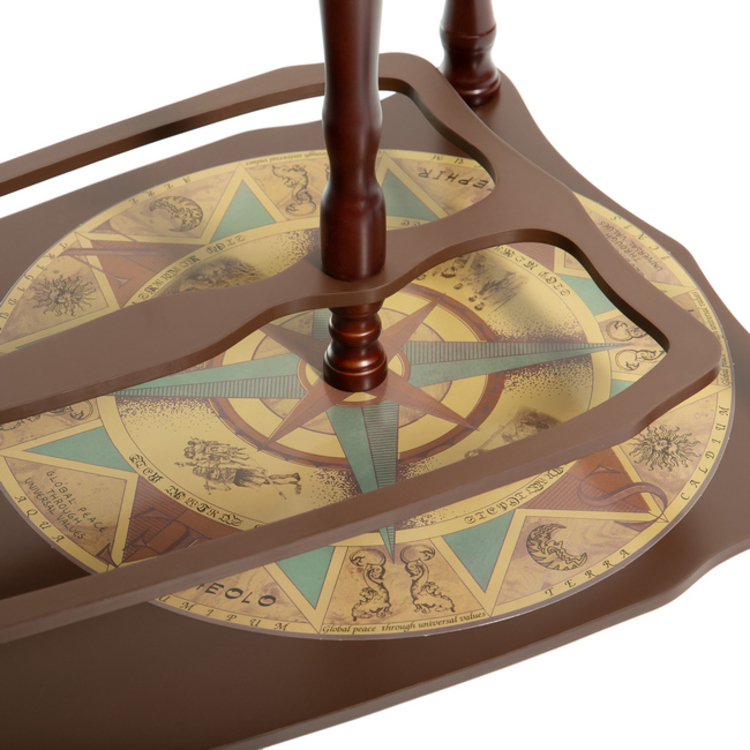 Глобус бар напольный со столом "Солона" сфера 33 см купить в Краснодаре