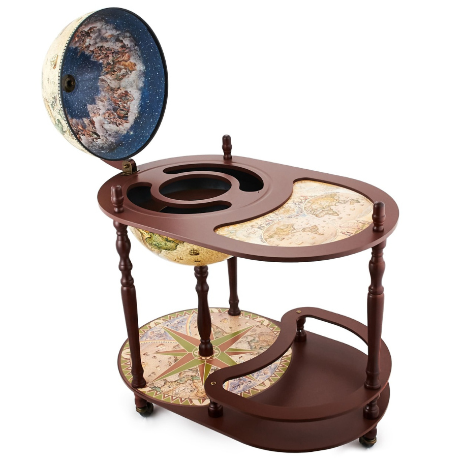 Глобус бар напольный со столом "Герлинда" сфера 40 см купить в Краснодаре