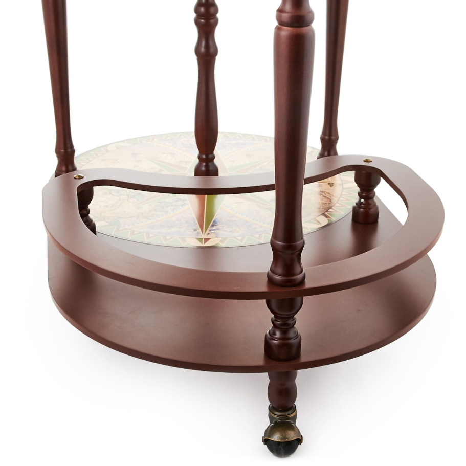 Глобус бар напольный со столом "Герлинда" сфера 40 см купить в Краснодаре