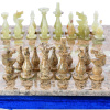 Шахматы каменные "Триада" оникс и ракушечник 40 купить в Краснодаре