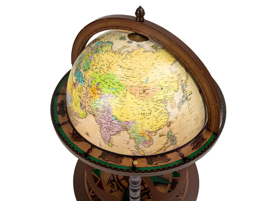 Глобус бар напольный "Перитей", сфера 40 см купить в Краснодаре
