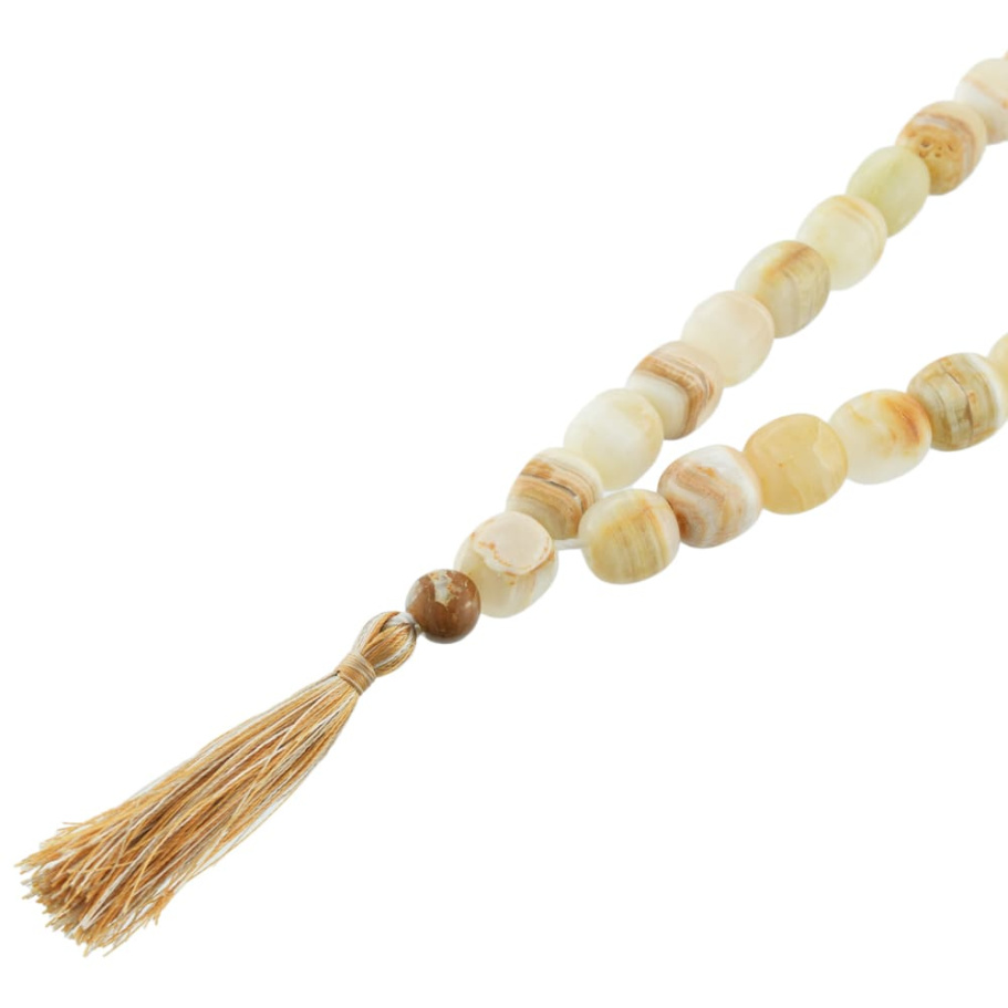 Четки с бусинами "Воин" желтый камень, Давыдов С. купить в Краснодаре