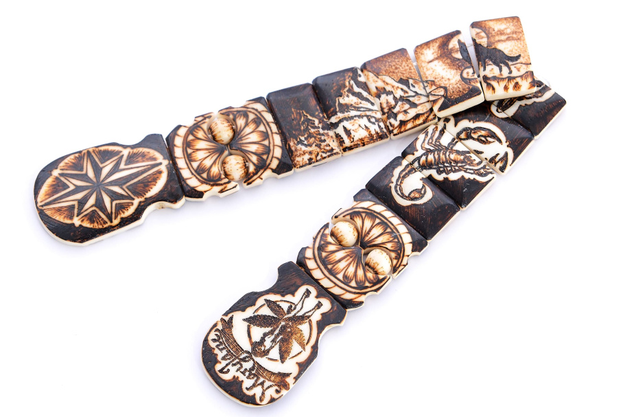 Четки перекидные "Одинокий волк" кость, Беркутов К. купить в Краснодаре