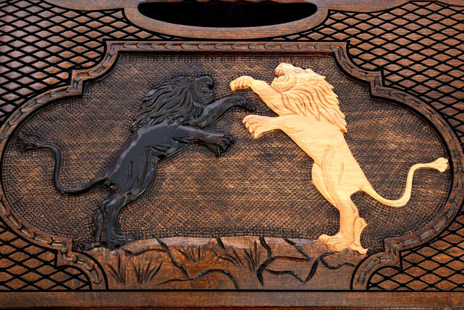 Нарды резные "Муфаса"  большие 60, Harutyunyan купить в Краснодаре