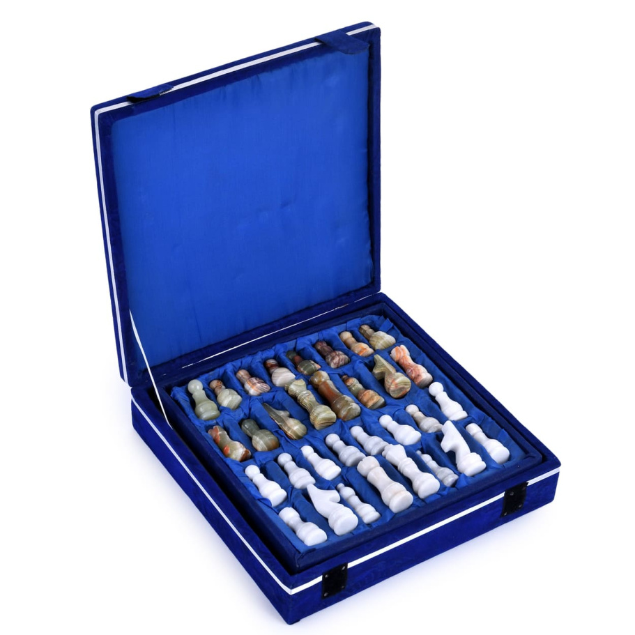 Шахматы из камня "Атлантида" мрамор и оникс 25 купить в Краснодаре