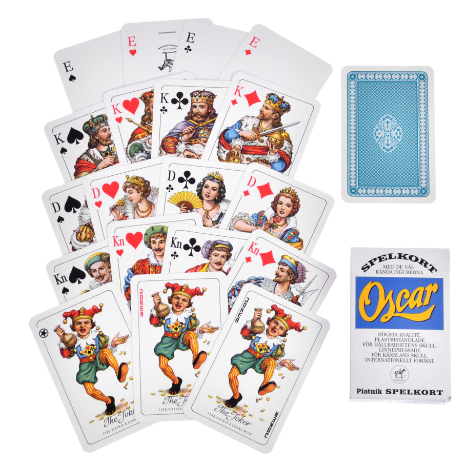 Карты игральные Оскар синяя рубашка, 55 карт купить в Краснодаре