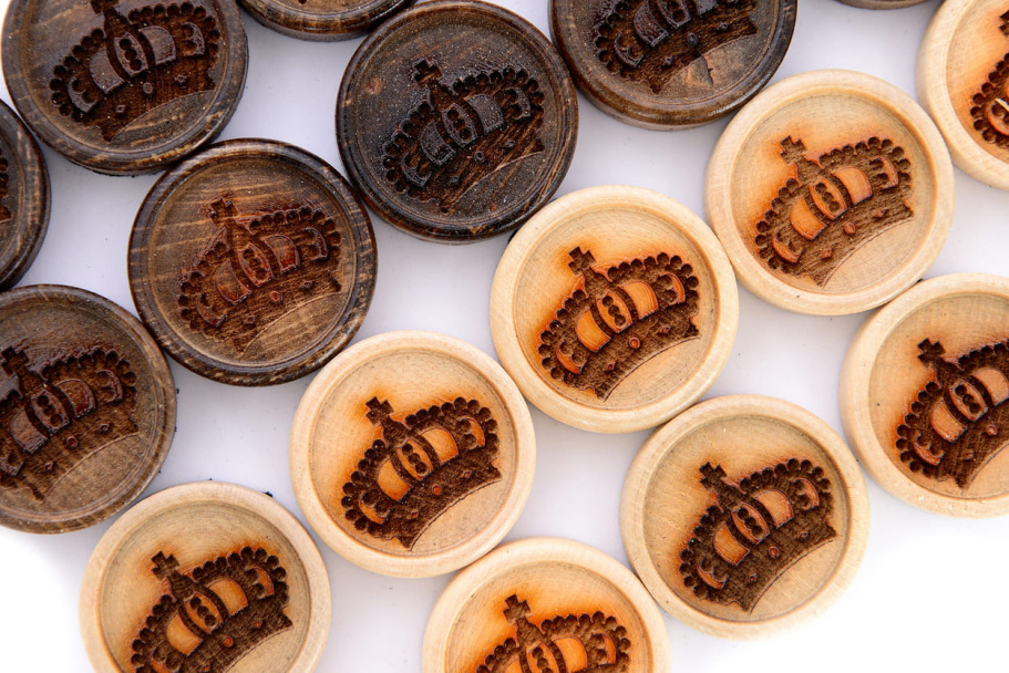 Фишки для нард и шашек "Корона" 29 мм, Harutyunyan купить в Краснодаре