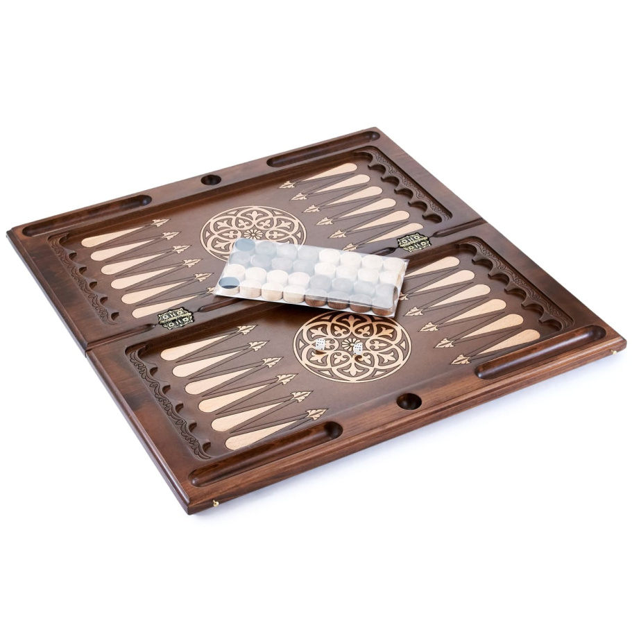 Нарды резные "Царь зверей" большие 60, Harutyunyan купить в Краснодаре