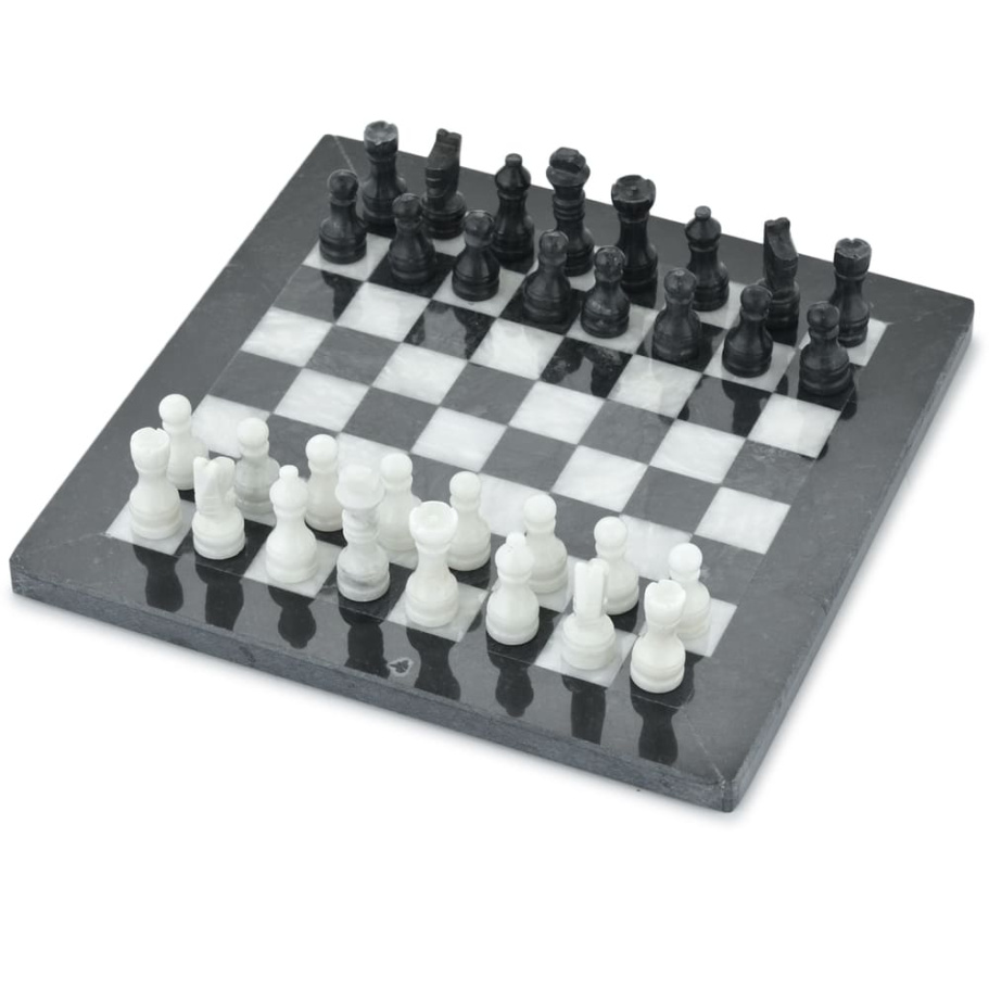 Шахматы из камня "Олимп" мрамор 25
