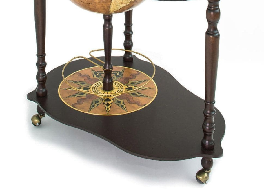 Глобус бар напольный со столом "Микеланджело", сфера 40 см купить в Краснодаре