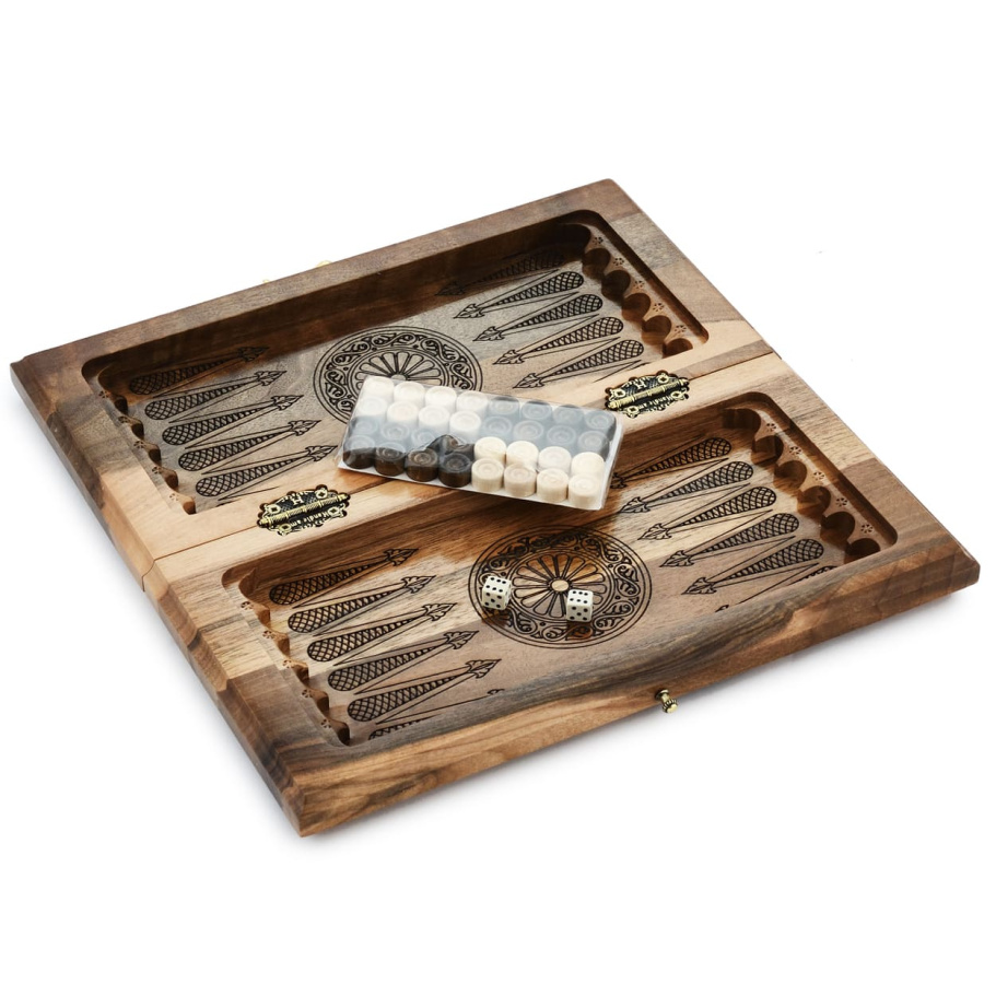 Шахматы + нарды резные "Нефрит" 30 купить в Краснодаре