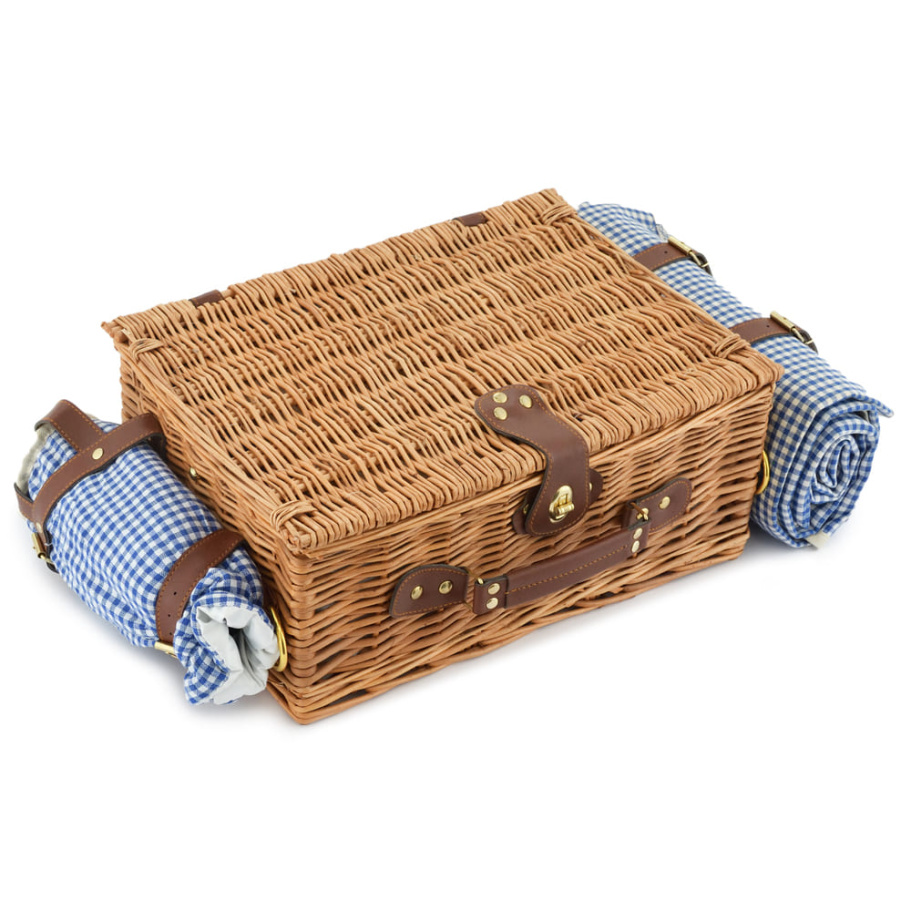 Корзина для пикника "Кассандра" (на 2 персоны) с пледом купить в Краснодаре