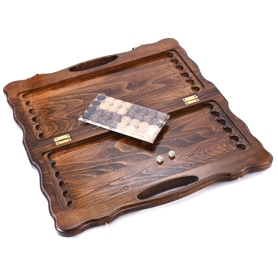 Нарды резные "Медведь"  средние 50, Harutyunyan купить в Краснодаре