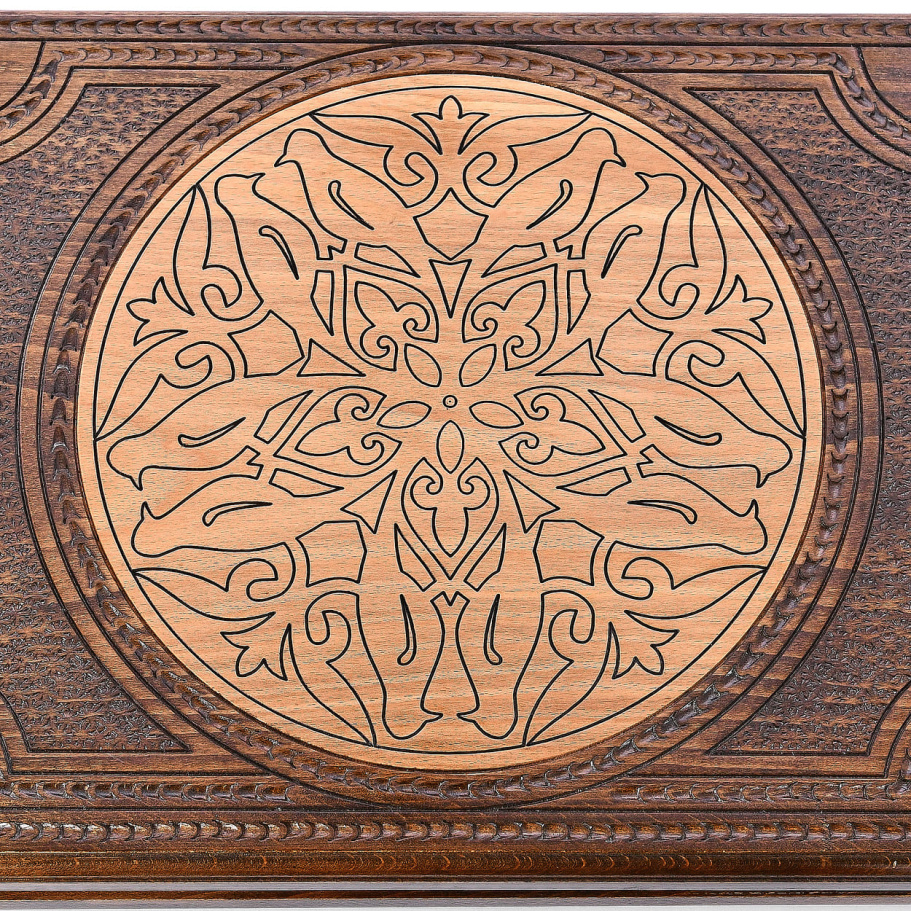 Нарды резные Рэкто "Греческий орнамент"  большие 60, Harutyunyan купить в Краснодаре