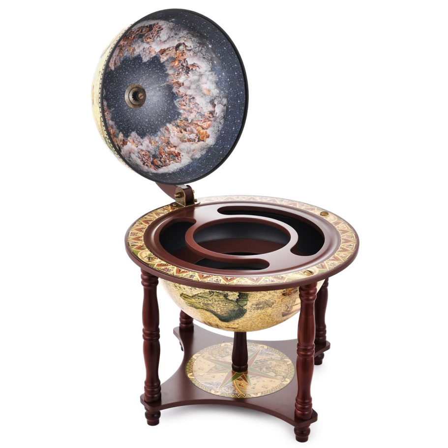 Глобус бар настольный "Античная", сфера 33 см купить в Краснодаре