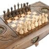 Стол ломберный Шахматы + Нарды резные "Родина" 60, Harutyunyan купить в Краснодаре
