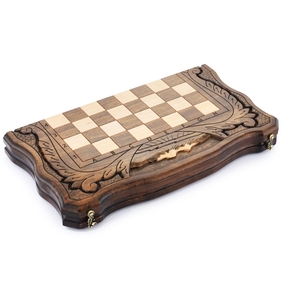 Шахматы + нарды резные "Вольные Горы" 40, Harutyunyan купить в Краснодаре