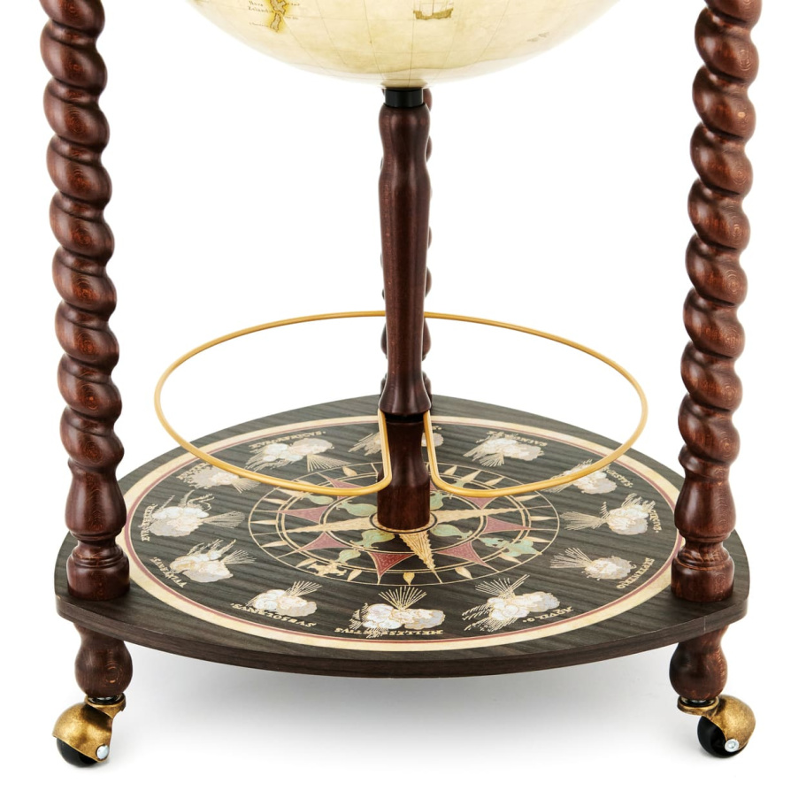 Глобус бар напольный "Клеоника", сфера 40 см купить в Краснодаре