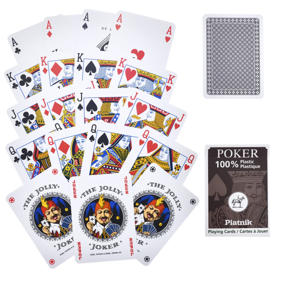 Карты игральные Кейтс 100% пластик, коричневая рубашка, 55 карт купить в Краснодаре