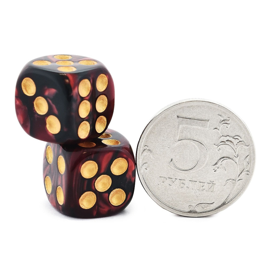 Кости игральные "Флора" акрил, красный, 15 мм (2 шт.) купить в Краснодаре Кости игральные "Флора" акрил, красный, 15 мм (2 шт.) купить в Краснодаре