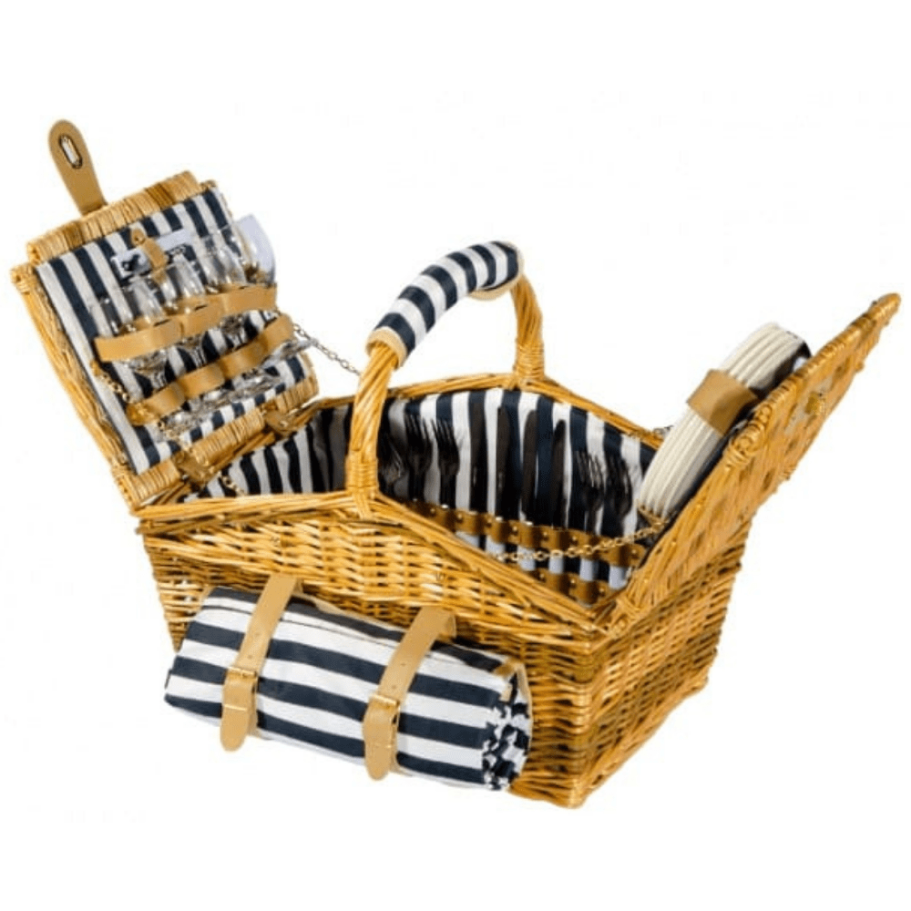 Корзина для пикника Волок (на 4 персоны) с пледом купить в Краснодаре