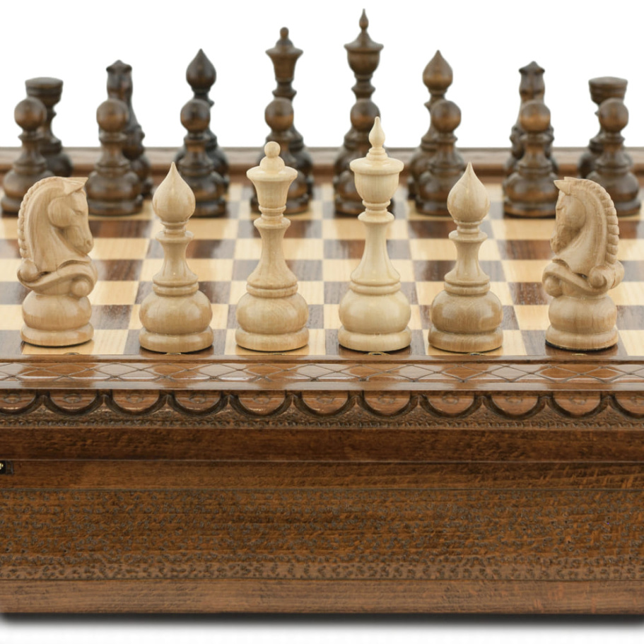 Шахматы резные в ларце "Престиж" 50, Harutyunyan купить в Краснодаре