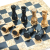Шахматы каменные "Карфаген" мрамор и ракушечник 40 купить в Краснодаре