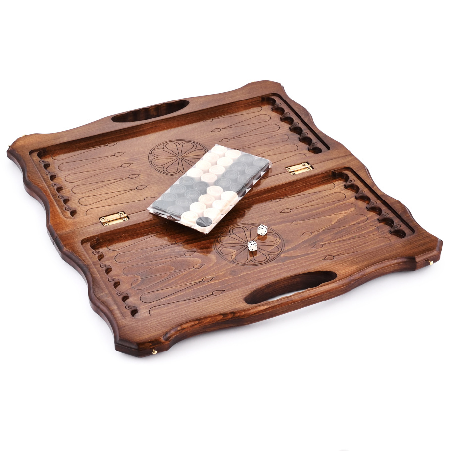 Нарды резные "Бесконечность" средние 50, Harutyunyan купить в Краснодаре