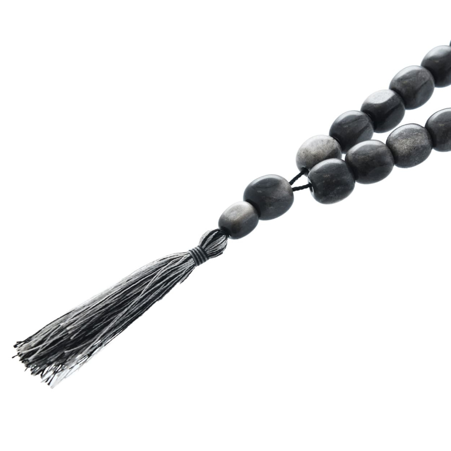 Четки с бусинами "Воин" серый камень, Давыдов С. купить в Краснодаре
