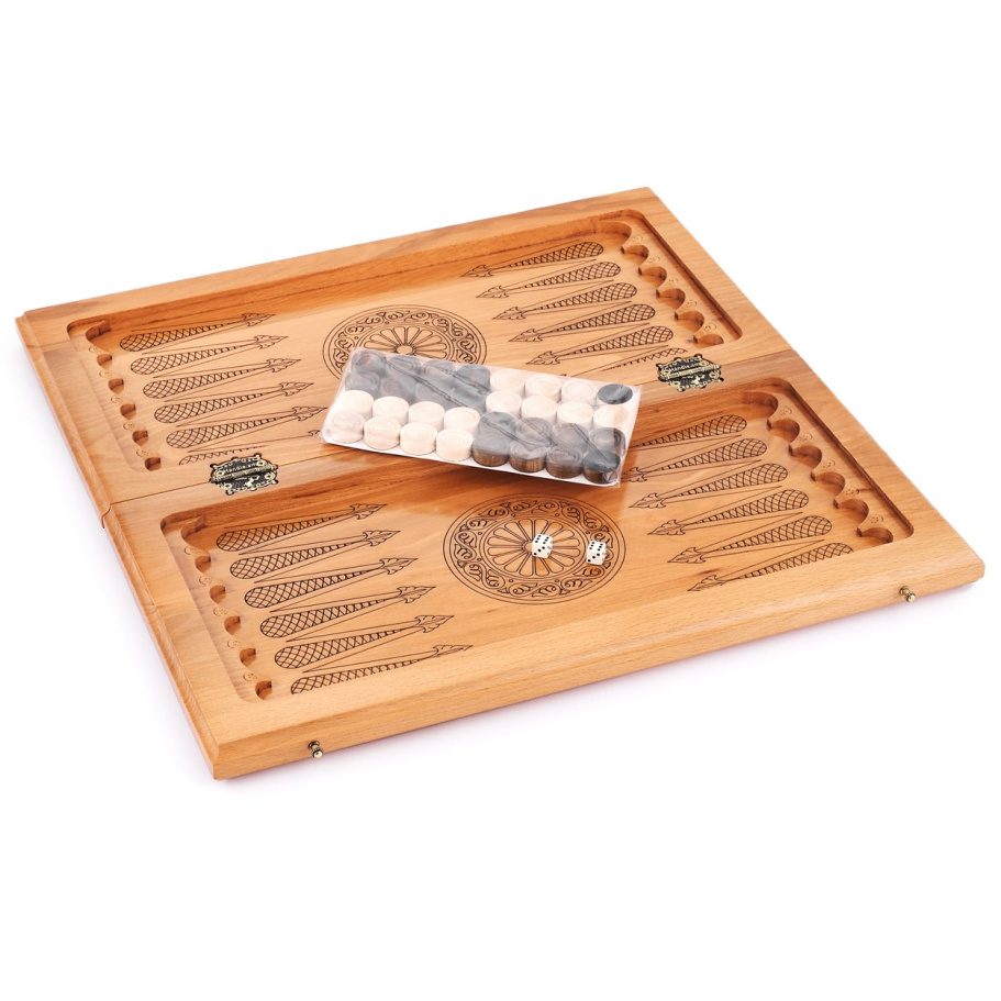 Шахматы + нарды резные "Умбра" 50 купить в Краснодаре