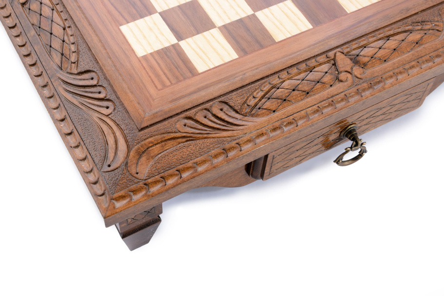 Шахматы резные в ларце "Дебют" 50, Harutyunyan купить в Краснодаре