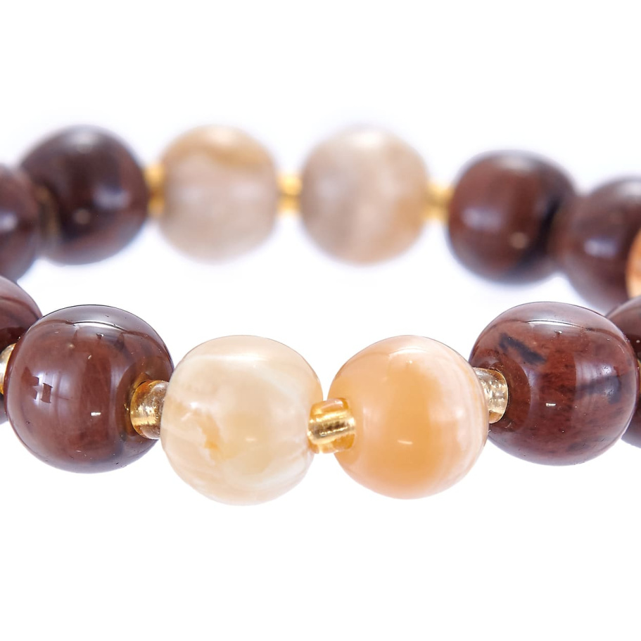 Браслет Эвентус желтый и коричневый камень 1.2 * 20, Давыдов купить в Краснодара