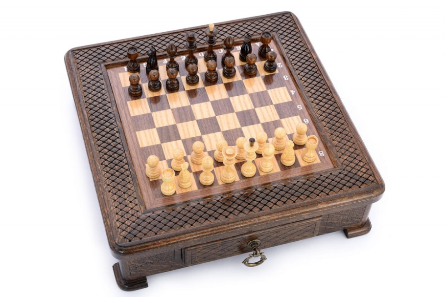 Шахматы резные в ларце "Доблесть" 40, Harutyunyan