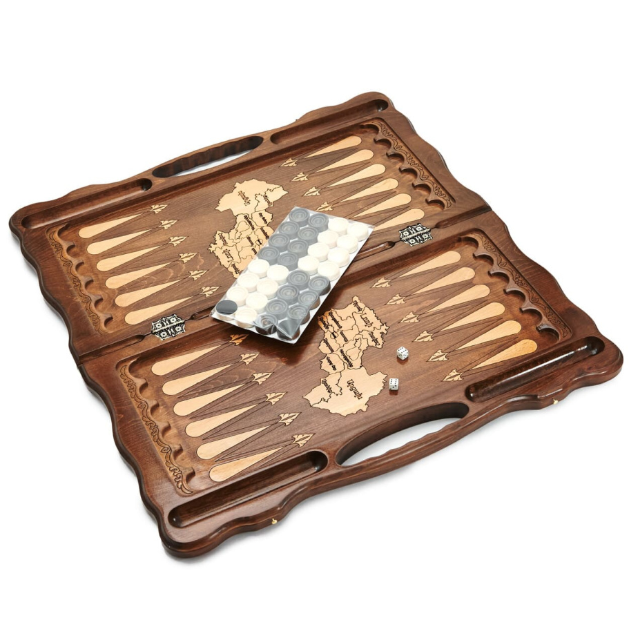 Нарды резные "Долина Жизни" большие, 60 купить в Краснодаре