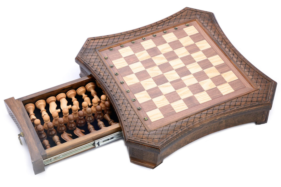 Шахматы резные в ларце "Гарант" 50, Harutyunyan купить в Краснодаре