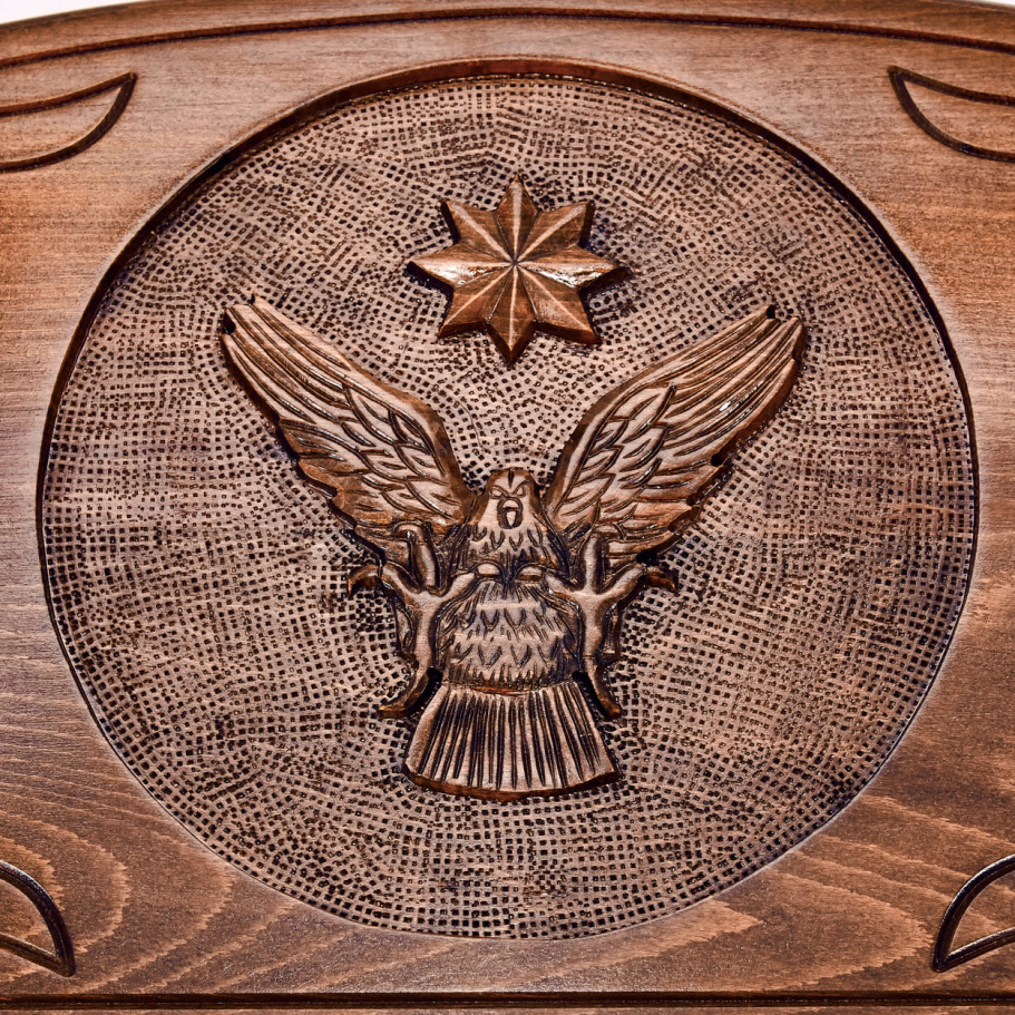 Нарды резные "Орел в атаке" большие 60, Даудов купить в Краснодаре