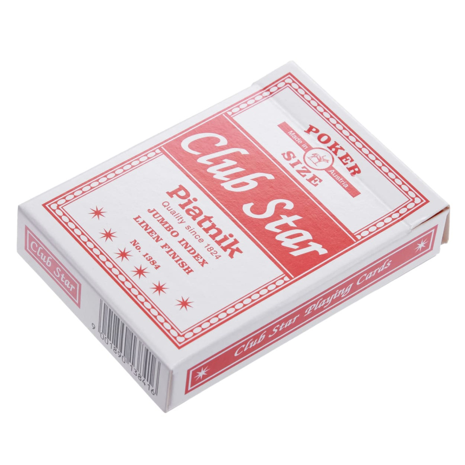 Карты игральные "Стар Клуб" красная рубашка, 55 карт