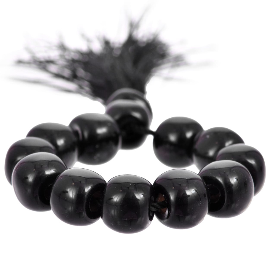 Четки Мусульманские "Мухаммед" черный камень, 11 звеньев купить в Краснодаре