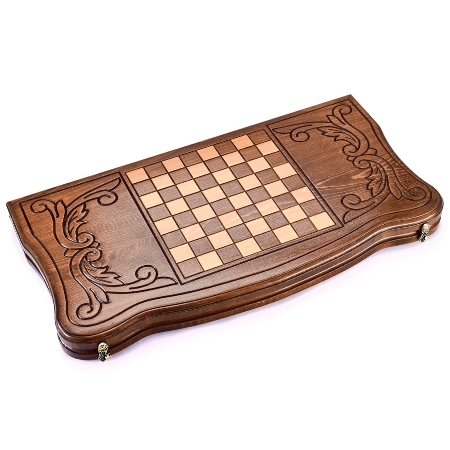 Нарды резные "Орел в атаке" большие 60, Даудов купить в Краснодаре