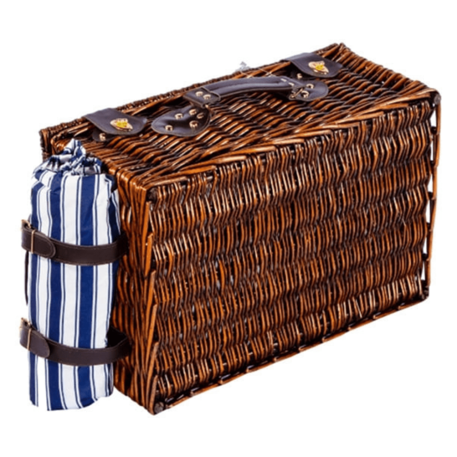 Корзина для пикника Гари (на 4 персоны) с пледом купить в Краснодаре