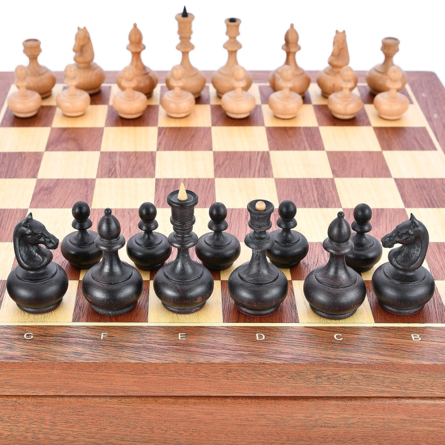 Шахматы в ларце "Гамбит" бук, WoodGames купить в Краснодаре