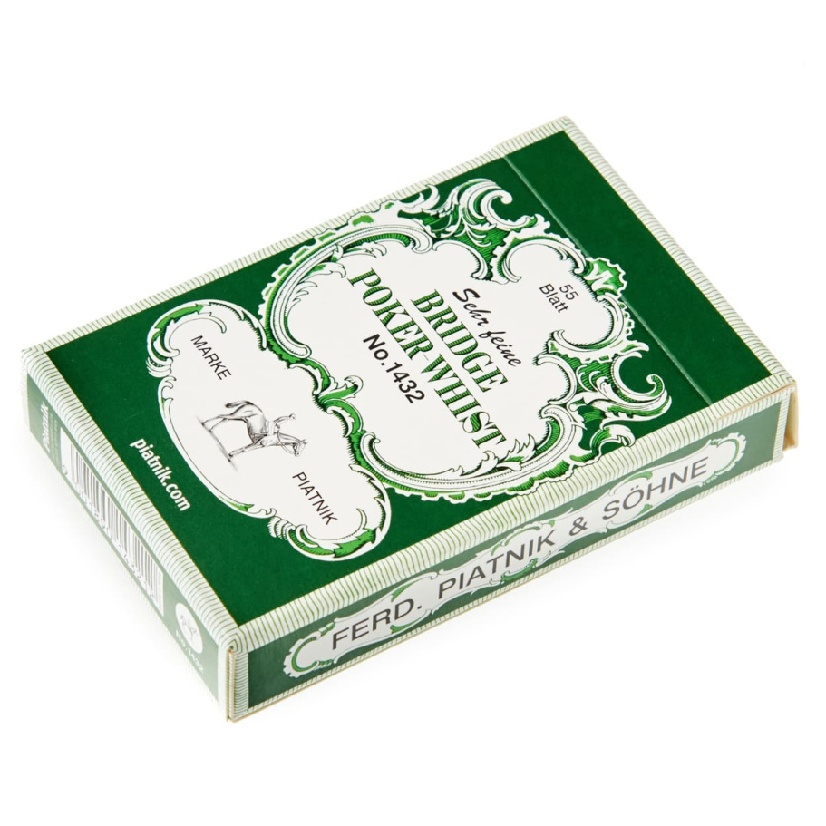 Карты игральные "Бридж Покер-Вист" зеленая рубашка, 55 карт