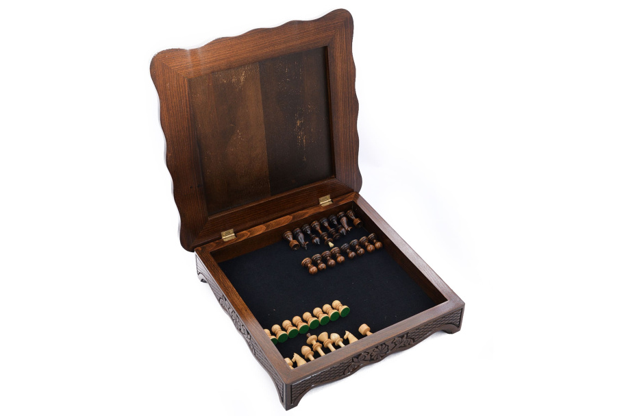 Шахматы резные в ларце "Гандикап" 40, Harutyunyan купить в Краснодаре