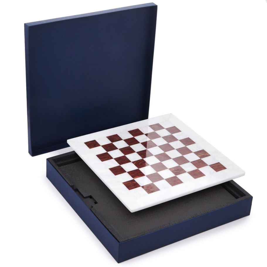 Шахматы из камня "Артер Карфаген" мрамор и яшма 40 купить в Краснодаре