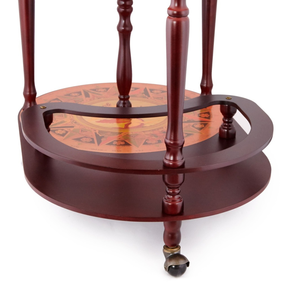 Глобус бар напольный со столом "Европа" сфера 42 см купить в Краснодаре