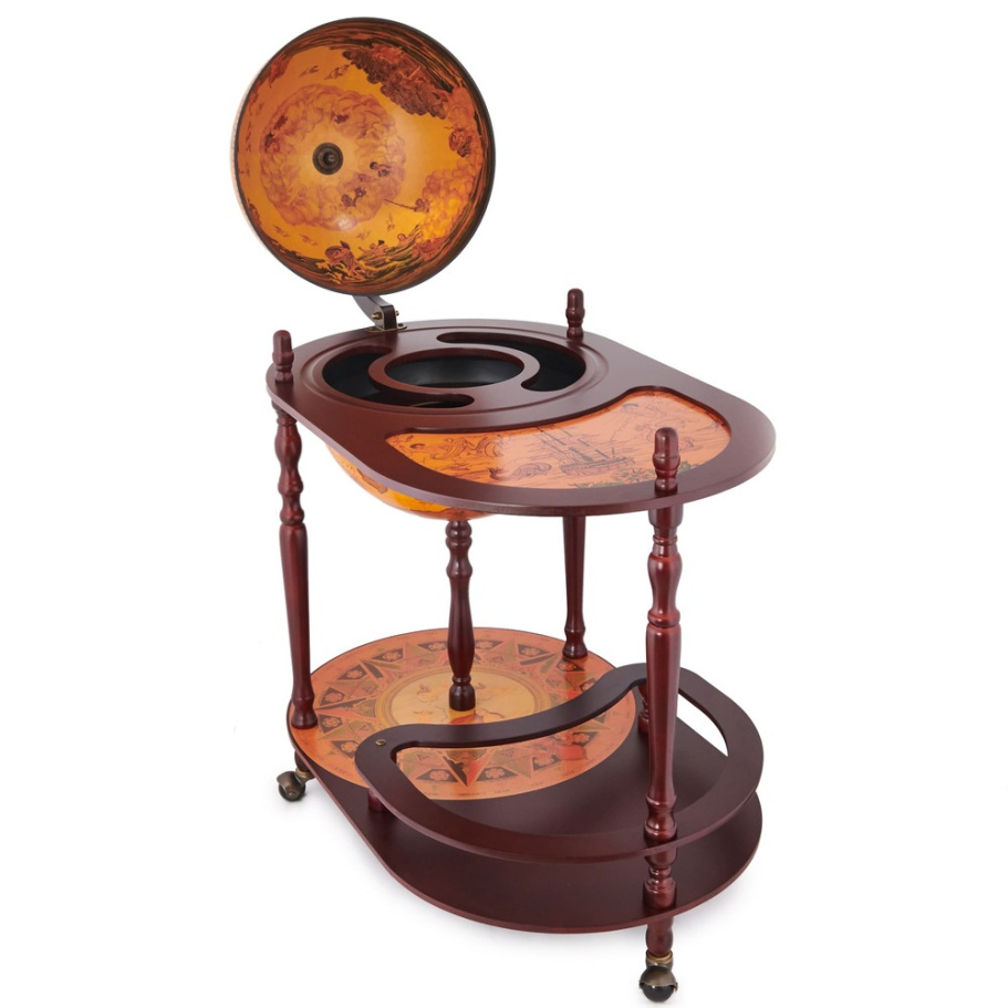 Глобус бар напольный со столом "Европа" сфера 42 см купить в Краснодаре