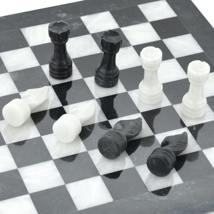 Шахматы из камня "Олимп" мрамор 30 купить в Краснодаре