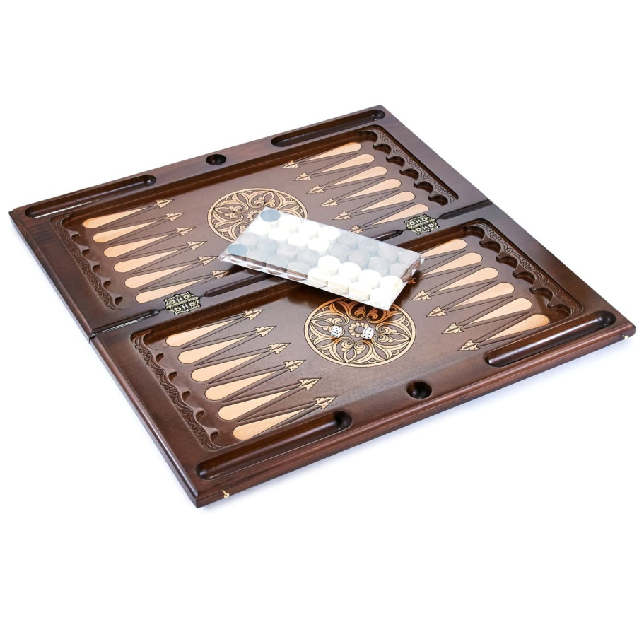 Нарды резные "Ночной волк" большие 60, Harutyunyan купить в Краснодаре