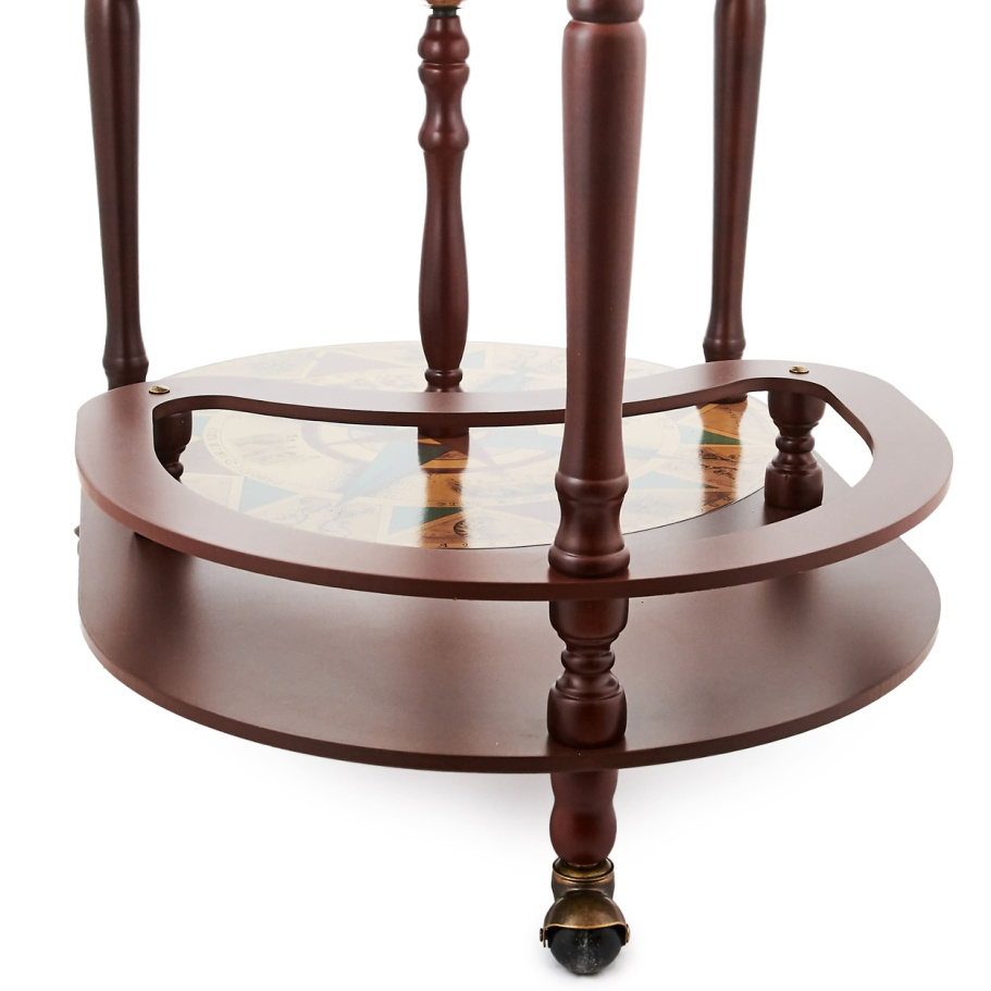 Глобус бар напольный со столом "Кибела" сфера 42 см купить в Краснодаре