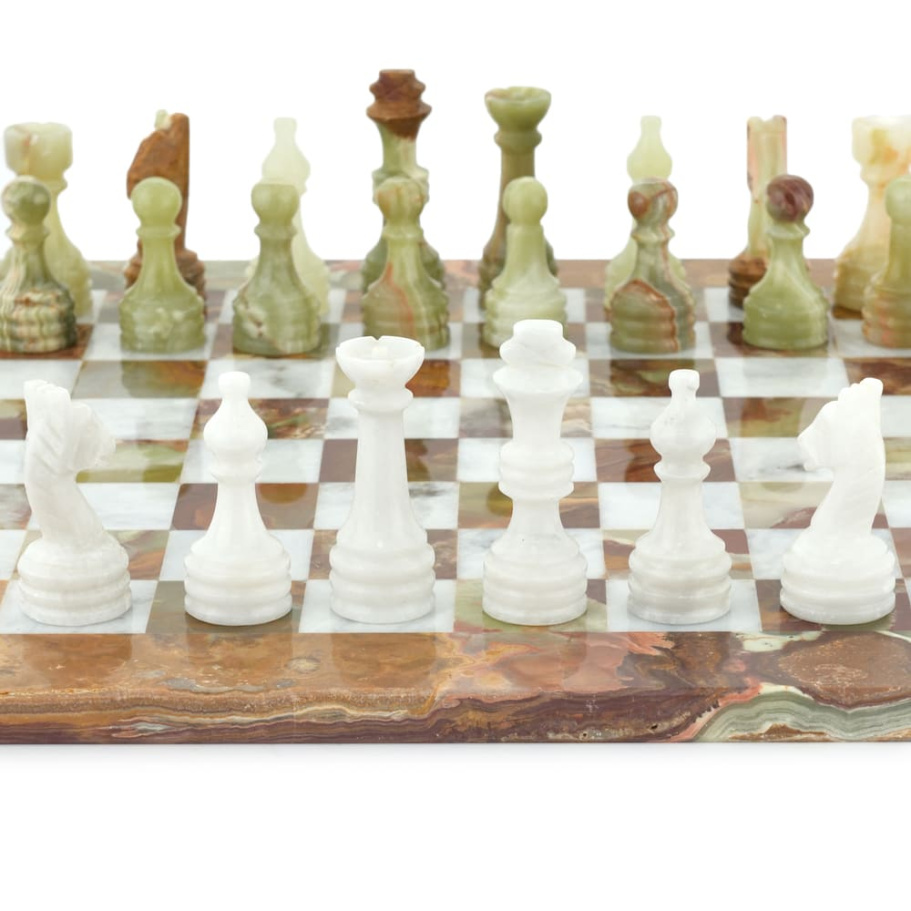 Шахматы из камня "Левант" мрамор и оникс 40 купить в Краснодаре